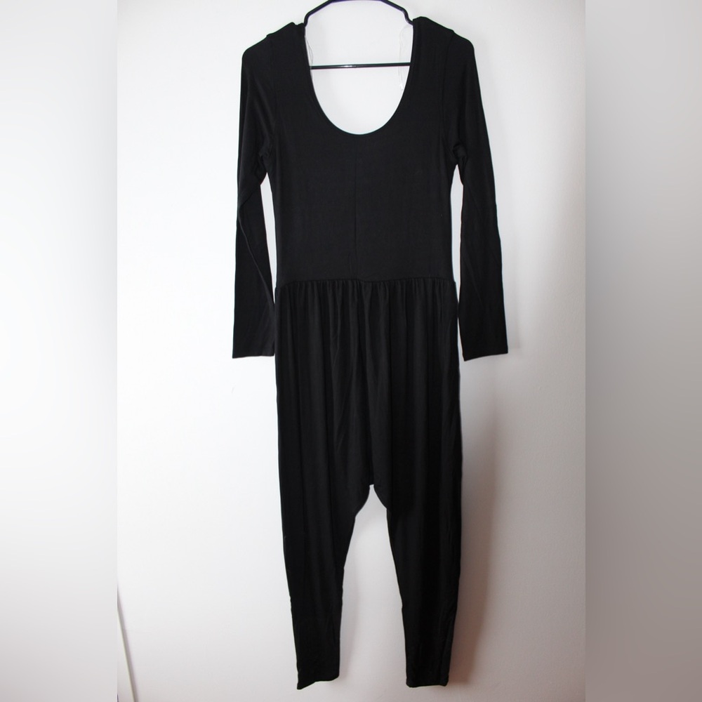 Mono B Classic Black Long Sleeve Jumpsuit
